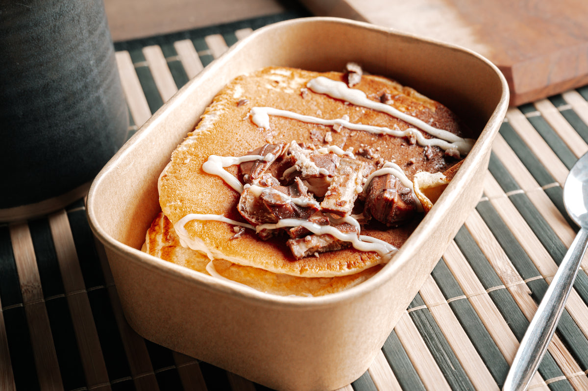 Kinder Bueno & White Choc Protein Pancakes
